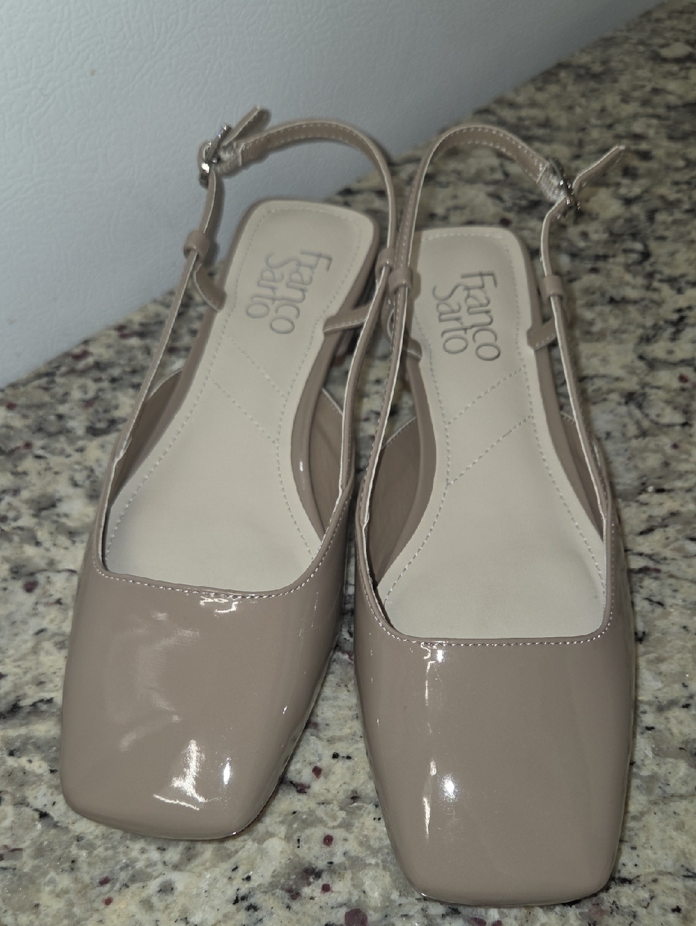 NEW Franco Sarto Women's Tadella Slingback Flats Size 6 Gray Taupe
